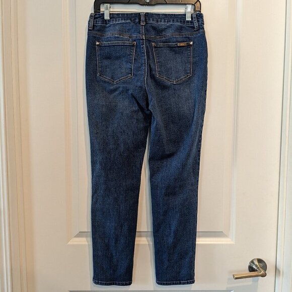 Chicos Jeans Women's 00 XS (2) Blue SO SLIMMING Girlfriend Ankle Stretch Denim - Picture 3 of 15